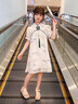 小野七天少女中大童連衣長裙子公主夏季兒童套服裝2024新款旗袍國風(fēng)6-12歲 圖片色（修身款 偏小一碼） 120 曬單實拍圖