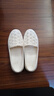 FOOTOPPO平底涼拖鞋女夏季厚底防滑拖鞋女士夏天外穿軟底塑料沙灘涼鞋 米白色 37 (建議拍大1碼） 曬單實(shí)拍圖