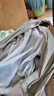 JLSO空調(diào)服男裝工作服工裝風(fēng)扇衣服防曬衣降溫工程服釣魚保安服工服 灰色+全套配件+2000萬微安時電池 L 男推薦125-140斤】女100-115斤 曬單實拍圖