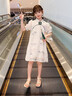 小野七天少女中大童連衣長裙子公主夏季兒童套服裝2024新款旗袍國風(fēng)6-12歲 圖片色（修身款 偏小一碼） 120 曬單實拍圖