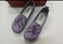 回力媽媽鞋春秋新款女鞋中老年人繡花鞋一腳蹬網(wǎng)面老人鞋老北京布鞋女 優(yōu)雅紫【主圖款】 40 曬單實(shí)拍圖