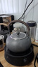 銀器時代 銀壺純銀999燒水壺泡茶專用電陶爐子銀茶壺純手工日式家用煮水壺 荒地紋小款約470克 1100ml 曬單實拍圖