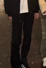 大唐喜樂牛梨形身材黑色微喇叭牛仔褲女春秋高腰顯瘦彈力馬蹄褲 黑色 高質(zhì)量版 5XL 建議 175-200斤 曬單實拍圖