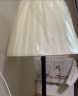 好莱仕台灯卧室床头公主暖光创意可爱婚房现代简约个性中式布罩可调光led灯 斜罩台灯送7WLED暖光 实拍图