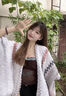 Pearl Diary云南復(fù)古異域民族風(fēng)旅游拍照毛衣針織披肩毛毯斗篷女外搭圍巾披風(fēng) 白色上新款 曬單實拍圖