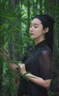 浮云堂「浮云堂.雅」繁久.中式改良真絲桑蠶絲旗袍連衣裙女25夏禪意茶服 深咖 M （售完下架） 曬單實(shí)拍圖
