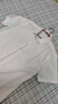 羅蒙（ROMON）可機(jī)洗純棉D(zhuǎn)P成衣免燙襯衫男士短袖夏季商務(wù)休閑職業(yè)裝抗皺白襯衣 短柚-白色(DP純棉) 40 碼(175/92A) 曬單實(shí)拍圖