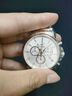 英納格（Enicar）三眼計(jì)時(shí)功能紳士商務(wù)石英男表 955/30/281aC 955/30/281GC 曬單實(shí)拍圖