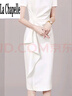 AEMAPE連衣裙女新款2026夏季修身顯瘦氣質(zhì)通勤職業(yè)ol高級(jí)感開(kāi)叉氣質(zhì)裙子 白色 M 曬單實(shí)拍圖