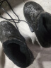迪普尔 电热鞋电暖鞋插电鞋男女可加热发热棉鞋女冬季休闲保温智能暖脚 羽绒黑27号适合36-38码 实拍图