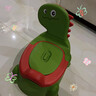 babyjianle兒童坐便器家用嬰幼兒寶寶馬桶小孩廁所易清洗幼兒園卡通恐龍便盆 綠色 曬單實(shí)拍圖