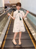 小野七天少女中大童連衣長裙子公主夏季兒童套服裝2024新款旗袍國風(fēng)6-12歲 圖片色（修身款 偏小一碼） 120 曬單實拍圖