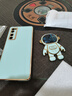歐米滋 華為nova7手機殼nova7pro保護nove7se硅膠套5G全包JEF-AN00防摔女 nova7 Pro【薄荷綠】宇航員支架+軟膜+掛繩 曬單實(shí)拍圖