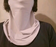 科德諾（KODENOR）防曬冰絲面巾口罩女遮臉?lè )罆衩嬲肿o頸男透氣薄款遮陽(yáng)面紗 淡粉 曬單實(shí)拍圖