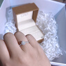 CRD克徠帝【現(xiàn)貨閃發(fā)】花約鉆戒女求婚結(jié)婚訂婚鉆石戒指群鑲女戒 PT950鉑金鉆戒共約40分 曬單實(shí)拍圖