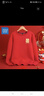 真維斯（Jeanswest）紅色衛衣男女款秋冬季休閑寬松上衣馬年本命年衣服過(guò)新年會(huì )定制款 紅色 馬到福來(lái)白_K M 【推薦110-120斤】 曬單實(shí)拍圖