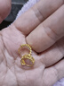 六桂福珠寶 光影黃金耳環(huán)足金999.9耳飾耳環(huán)女送女友禮物 1.45g 曬單實(shí)拍圖