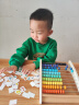 雷朗儿童计算架蒙氏数学算术神器算盘计时小学幼儿园加减法木质教具一二年级3-6岁生日六一儿童节礼物 实拍图