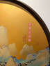 古歌空間 焦點(diǎn)藝術(shù)千里江山入戶(hù)玄關(guān)裝飾畫(huà)山水畫(huà)靠山圖掛畫(huà)茶室墻壁畫(huà)豎版銅彩畫(huà) 千里江山-定制尺寸-拍多件 黑胡桃實(shí)木畫(huà)框 銅彩燒工藝+黃銅畫(huà)芯+包安裝 曬單實(shí)拍圖