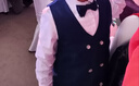 GOKU男童加絨加厚小西裝秋冬兒童主持人禮服婚禮花童帥氣表演西服生日 藍色西裝+褲子+馬甲+襯衫+領(lǐng)結 150 曬單實(shí)拍圖