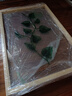 起貝 北歐客廳簡(jiǎn)約綠植樹(shù)葉透明裝飾畫(huà)現代餐廳飯廳餐桌背景墻壁畫(huà) 心葉藤（實(shí)木框） 43x63厘米(2.5厘米厚) 曬單實(shí)拍圖