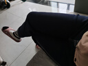 朵沐縵牛仔褲女春秋新款高腰哈倫褲時尚百搭長褲寬松顯瘦顯高蘿卜老爹褲 18117 深藍色單款 L 曬單實拍圖