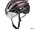 MERIDA美利达风镜一体山地车自行车骑行头盔帽子男女安全帽公路单车装备 （灰色镜片）*1-黑钛 均码 晒单实拍图