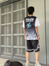 阿尼三青少年籃球服運(yùn)動(dòng)套裝男夏季2025新款初中高中學(xué)生冰絲短袖兩件套 黑色（短袖+短褲） L 曬單實(shí)拍圖