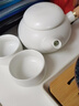 閩煜（minyu）新款全季酒店同款功夫茶具套裝家用客廳簡約現(xiàn)代戶外旅行茶壺小套 新定窯3頭茶具小長 曬單實拍圖