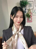 JIOESC真絲大方巾絲巾女新款送媽媽長(zhǎng)輩輕奢風(fēng)生日禮物高級(jí)感領(lǐng)巾母親節(jié) 香檳色小碎花 曬單實(shí)拍圖