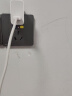 NVC雷士电工 开关插座 10A两孔16A三孔漏电保护插座面板 灰色 实拍图
