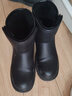 達芙妮皮毛一體雪地靴女加絨加厚短筒靴女時(shí)尚雪地保暖棉靴粗跟厚底舒適女靴4622608003 黑色/加絨 37  曬單實(shí)拍圖