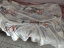 九洲鹿家纺 法兰绒毛毯冬季 150×200cm小熊 实拍图