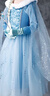婉凱冰雪奇緣2女童毛領(lǐng)愛(ài)莎公主裙兒童連衣裙艾莎服裝 加絨毛領(lǐng)裙+皇冠魔法棒 120 曬單實(shí)拍圖
