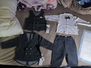 溫蔓爾寶寶周歲禮服男寶西裝冬季嬰兒西裝套裝男童紳士燕尾服滿月百天06 19187麻灰4件套(有馬甲) 90 建議1824個(gè)月 曬單實(shí)拍圖