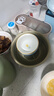 松發(fā)瓷器陶瓷釉下彩碗卡通高顏值2碗2勺宿舍飯碗湯勺學(xué)生餐具 郁金香黃 曬單實(shí)拍圖