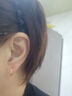老廟黃金耳釘5G足金耳環(huán)女款光圈耳墜碎碎冰送媽媽女友生日情人節(jié)禮物 碎碎冰耳環(huán)約0.8g(禮盒+當(dāng)天發(fā)) 曬單實拍圖