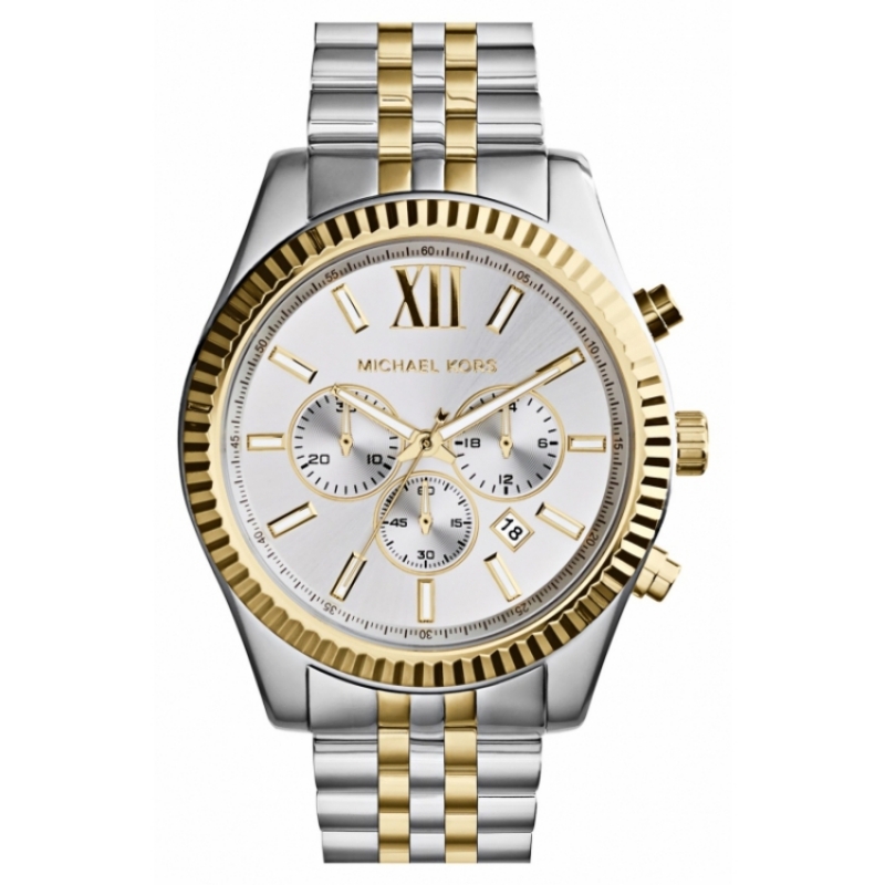 迈克柯尔 michael kors 男式其他手表 silver/ gold q