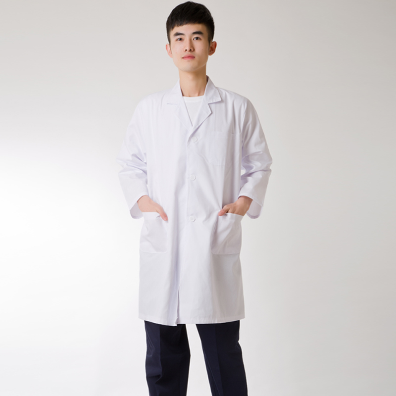 suceesslong 薄款工作服大褂 男 防尘大褂 长袖白大褂