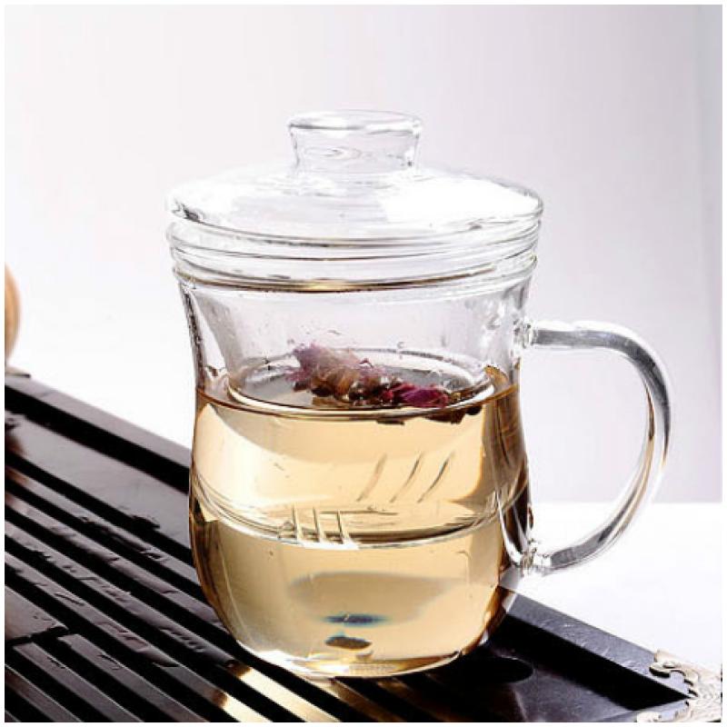 高硼玻璃花茶壶玻璃水杯沏茶杯耐热全玻璃内胆茶器加厚玻璃杯包邮