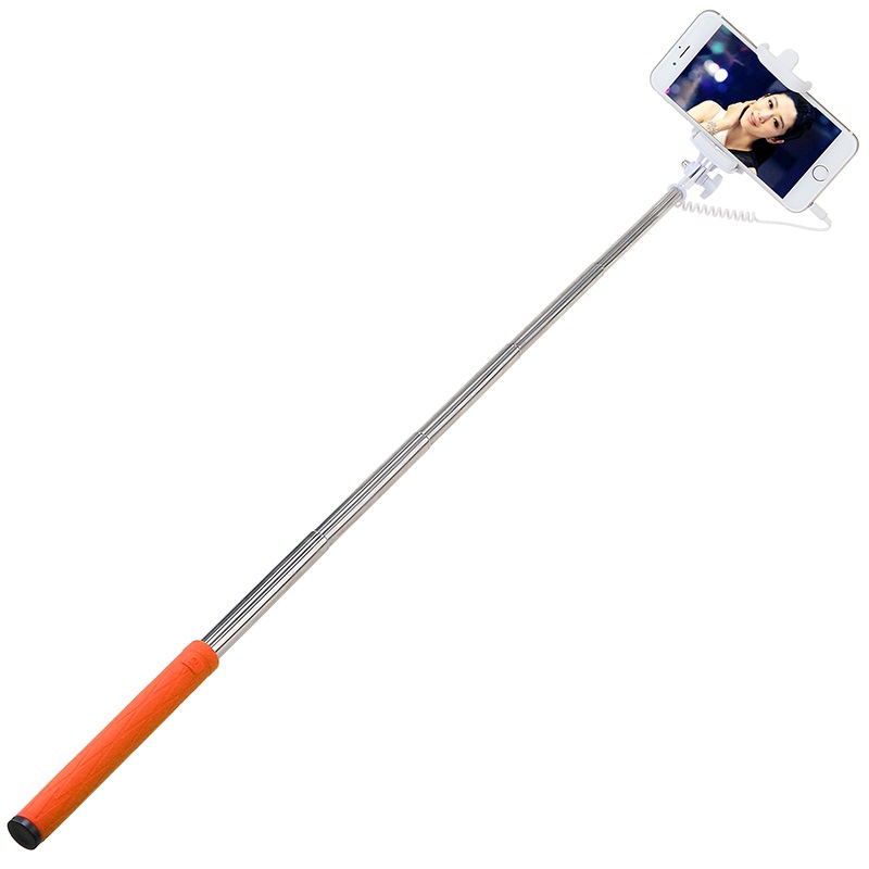 esk 自拍杆 手机自拍神器 伸缩自拍棒(带线控) 适用苹果iphone4/5s/6