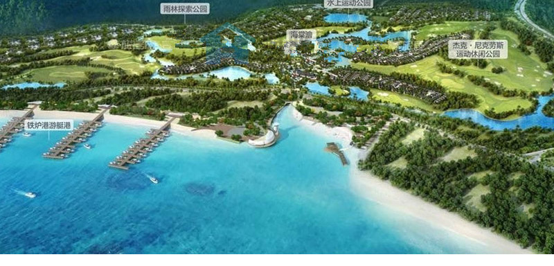 【融创海棠湾】京东三亚房产 中式极致庭院私家花园 私家温泉泡池 360