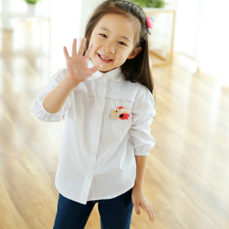 男童白色长袖衬衫-英伦学院\/白色衬衫搭配什么