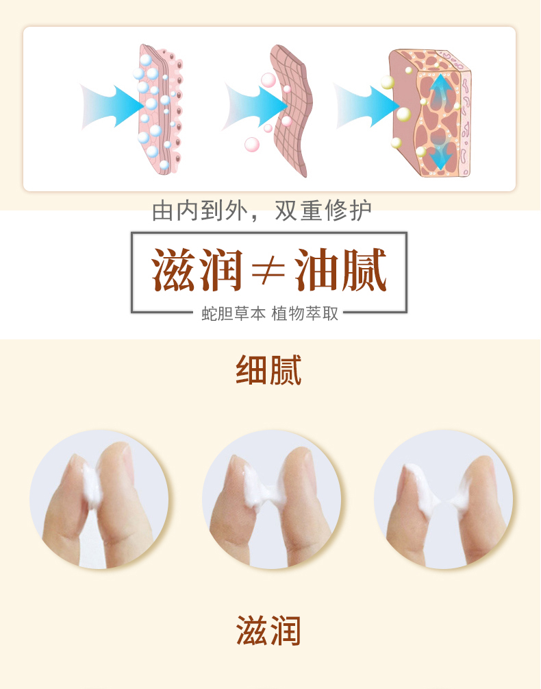 隆力奇 三效防护蛇油膏防冻防裂男女士护肤 秋冬锁水保湿防干燥脱屑 1盒
