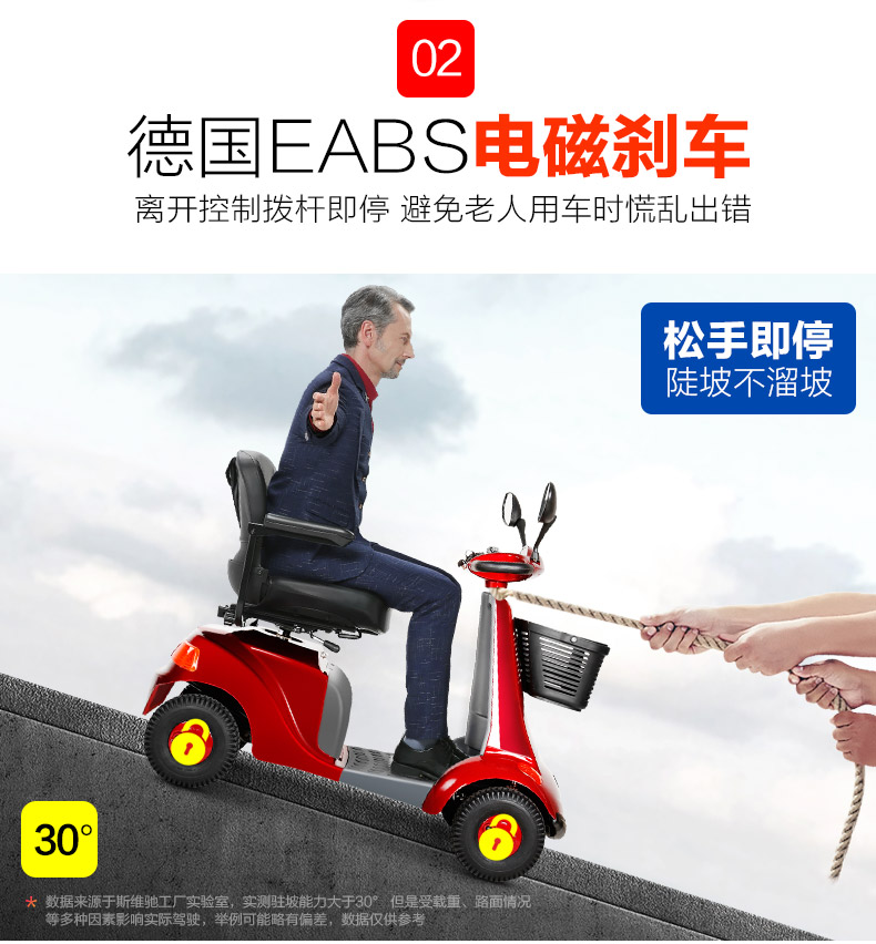 斯维驰 老年人老人代步四轮电动车成人家用电瓶车老年