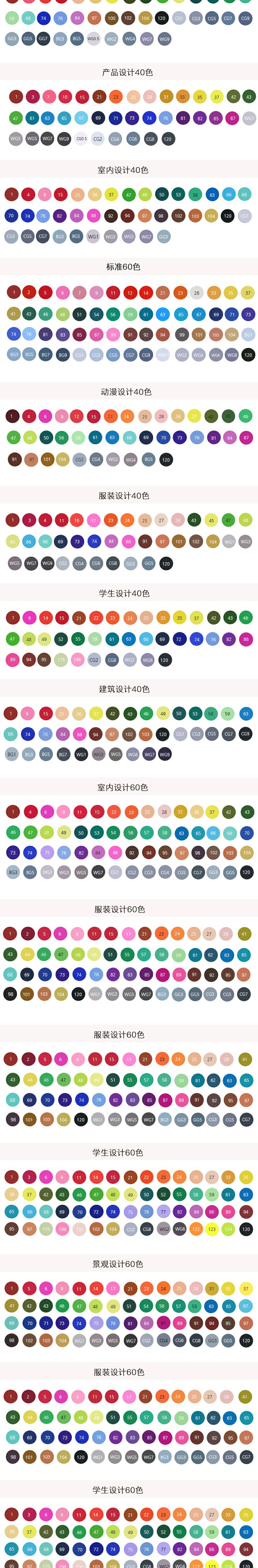 马克笔套装 正品名韵双头酒精油性设计马克笔动漫80色绘画油性笔 学生
