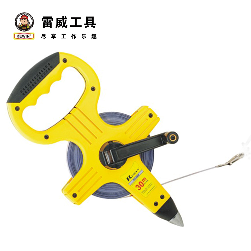 雷威架式(rewin)长钢内景工具30m/50m/摇卷别墅卷尺400架式卷尺平图片