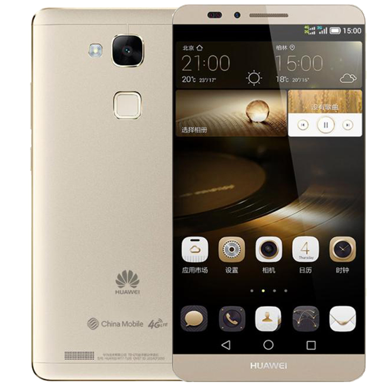 华为huawei ascend mate7 高配版 琥珀金 电信4g版(32g rom 金色套餐