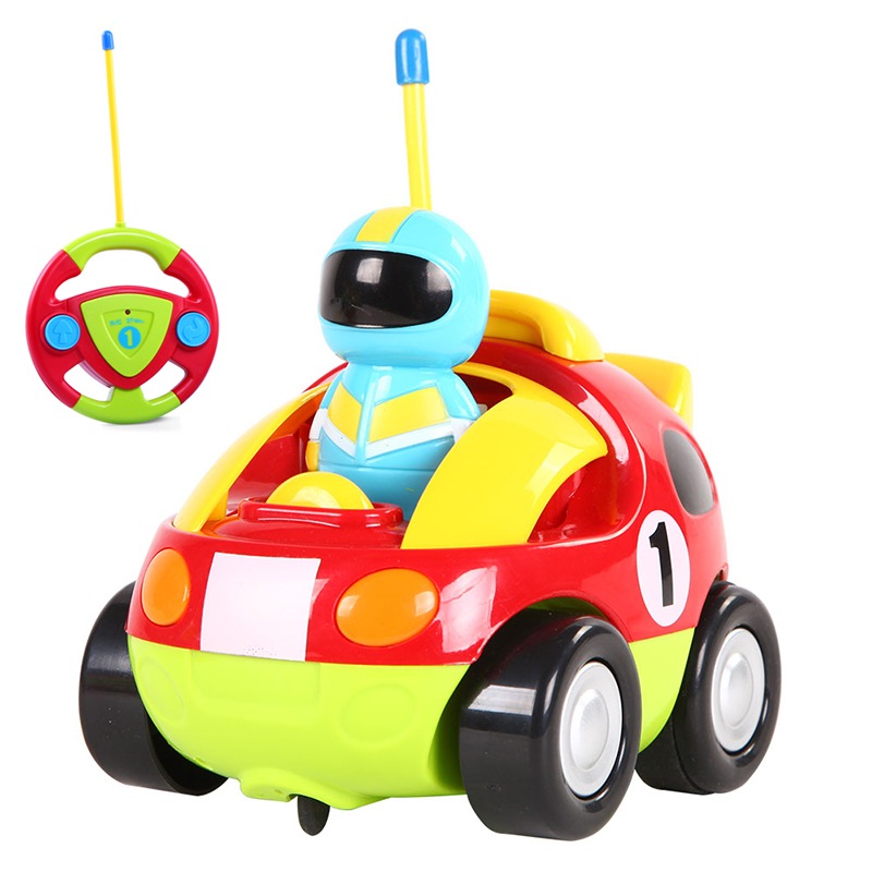 贝恩施 遥控卡通车遥控车赛车 儿童玩具车遥控汽车 6601卡通版