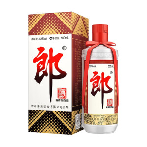 有券的上:langjiu 郎酒 郎牌 53度 酱香型白酒 500ml